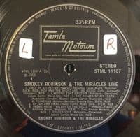 SMOKEY ROBINSON & THE MIRACLES Live! Vinyl Record LP Tamla Motown 1969