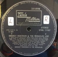 SMOKEY ROBINSON & THE MIRACLES Live! Vinyl Record LP Tamla Motown 1969