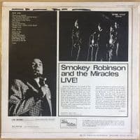 SMOKEY ROBINSON & THE MIRACLES Live! Vinyl Record LP Tamla Motown 1969