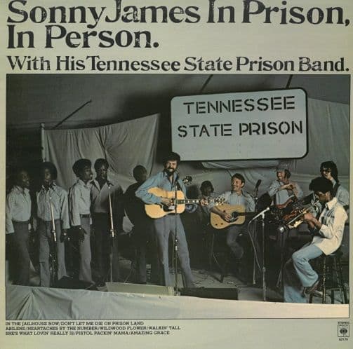 SONNY JAMES In Prison, In Person Vinyl Record LP CBS 1977