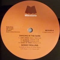 SONNY ROLLINS Dancing In The Dark Vinyl Record LP Milestone 1988