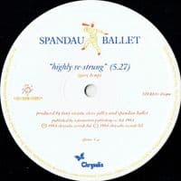 SPANDAU BALLET Highly Re-Strung Vinyl Record 12 Inch Chrysalis 1984