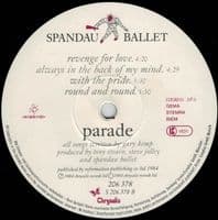SPANDAU BALLET Parade Vinyl Record LP Chrysalis 1984