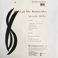 SPANDAU BALLET Through The Barricades Vinyl Record LP Legacy 2017