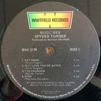 SPYDER TURNER Music Web Vinyl Record LP US Whitfield 1978