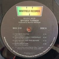 SPYDER TURNER Music Web Vinyl Record LP US Whitfield 1978