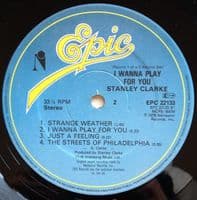 STANLEY CLARKE I Wanna Play For You Vinyl Record LP Epic 1979