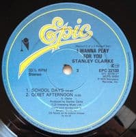 STANLEY CLARKE I Wanna Play For You Vinyl Record LP Epic 1979