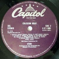STARZ Coliseum Rock Vinyl Record LP Capitol 1978