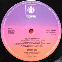 STATUS QUO Dog Of Two Head Vinyl Record LP Pye