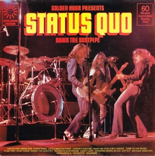 STATUS QUO Down The Dustpipe Vinyl Record LP Golden Hour 1975