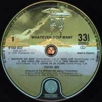 STATUS QUO Whatever You Want Vinyl Record LP Vertigo 1979