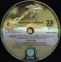 STATUS QUO Whatever You Want Vinyl Record LP Vertigo 1979