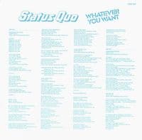 STATUS QUO Whatever You Want Vinyl Record LP Vertigo 1979