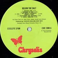STEELEYE SPAN Below The Salt Vinyl Record LP Chrysalis 1972