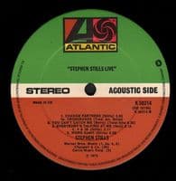 STEPHEN STILLS Stephen Stills Live Vinyl Record LP Atlantic 1975