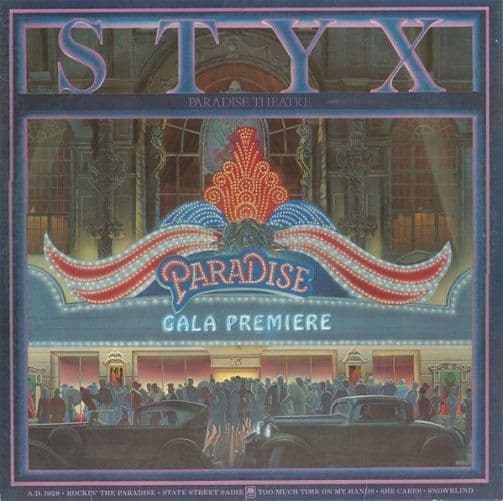 STYX Paradise Theatre Vinyl Record LP A&M 1981