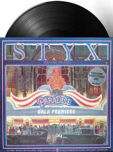 STYX Paradise Theatre Vinyl Record LP A&M 1981 Test Pressing