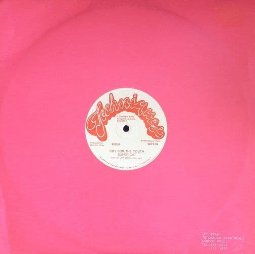 SUPER CAT Cry For The Youth Vinyl Record 12 Inch Techniques