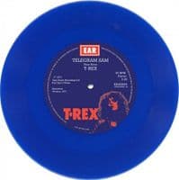 T.REX Telegram Sam Vinyl Record 7 Inch Easy Action 2019 Blue Vinyl