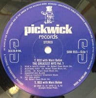 T.REX WITH MARC BOLAN The Greatest Hits Vol. 1 Vinyl Record LP Pickwick 1978