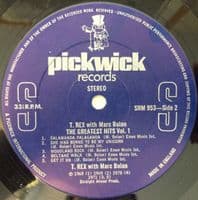 T.REX WITH MARC BOLAN The Greatest Hits Vol. 1 Vinyl Record LP Pickwick 1978