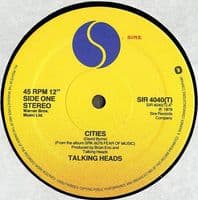 TALKING HEADS Cities Vinyl Record 12 Inch Sire 1980