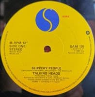 TALKING HEADS Slippery People / Making Flippy Floppy (Remixes) Vinyl Record 12 Inch US Sire 1983