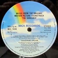 TANGERINE DREAM Sorcerer Vinyl Record LP MCA 1982