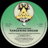 TANGERINE DREAM Stratosfear Vinyl Record LP Virgin 1976