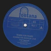TEARS FOR FEARS Sowing The Seeds Of Love Vinyl Record 12 Inch Fontana 1989.