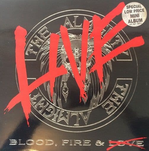 THE ALMIGHTY Blood, Fire & Live Vinyl Record LP Polydor 1990