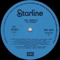 THE ANIMALS The Animals Vinyl Record LP Regal Starline
