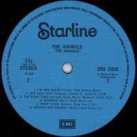 THE ANIMALS The Animals Vinyl Record LP Regal Starline