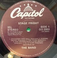 THE BAND Stage Fright Vinyl Record LP Capitol
