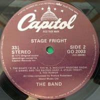 THE BAND Stage Fright Vinyl Record LP Capitol