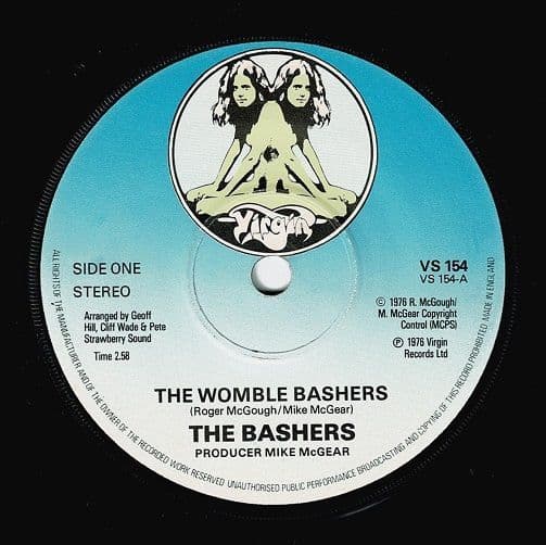 THE BASHERS The Womble Bashers Vinyl Record 7 Inch Virgin 1976 Rare Twin Virgins Label 45rpm Single