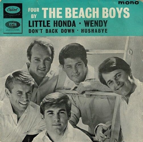 THE BEACH BOYS Four By The Beach Boys EP Vinyl Record 7 Inch Capitol 1964 Rare Green Silver Label 45