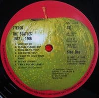 THE BEATLES 1962-1966 Vinyl Record 2 LP Apple 1980 PCSP 717 The Red Album Mixed-Master Hybrid Press