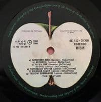 THE BEATLES 1962-1966 Vinyl Record 2 LP Portuguese Apple 1977 The Red Album 8E 166 05307/08 Original