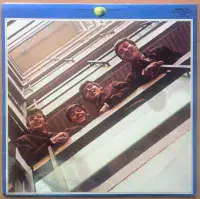 THE BEATLES 1967-1970 Vinyl Record 2 LP Apple 1978 Blue Vinyl Album UK Pressing Laminated HTM Cut