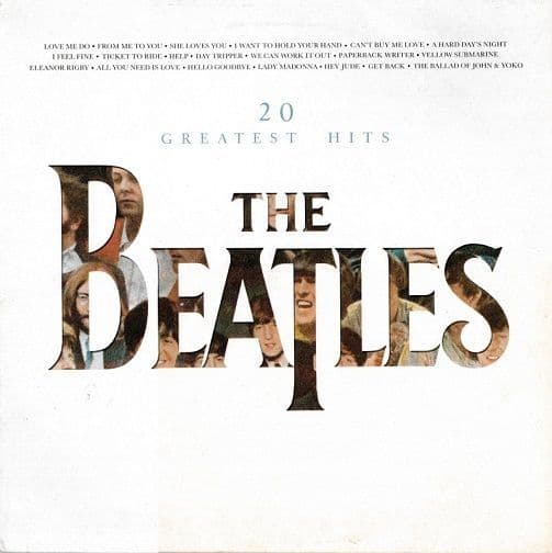 THE BEATLES 20 Greatest Hits Vinyl Record LP Parlophone 1982