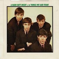 THE BEATLES A Hard Day's Night Vinyl Record 7 Inch Parlophone 1976 UK Green Picture Sleeve R 5160 1N