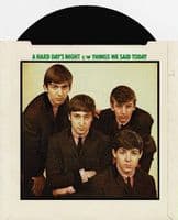 THE BEATLES A Hard Day's Night Vinyl Record 7 Inch Parlophone 1976 UK Green Picture Sleeve R 5160 1N