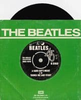 THE BEATLES A Hard Day's Night Vinyl Record 7 Inch Parlophone 1976 UK Green Sleeve Reissue R 5160 1N