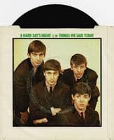 THE BEATLES A Hard Day's Night Vinyl Record 7 Inch Parlophone 1976 UK Green Sleeve Reissue R 5160 1N