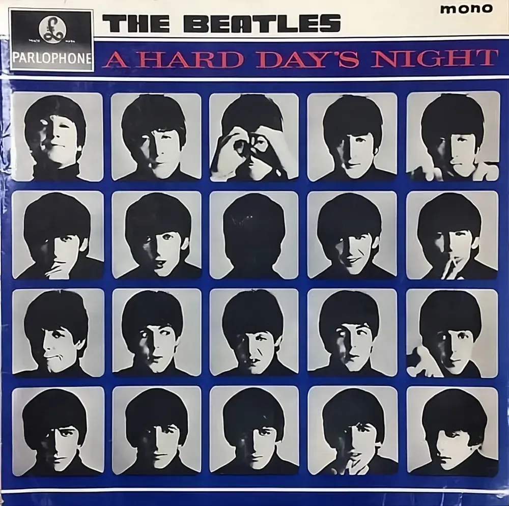 THE BEATLES A Hard Day’s Night Vinyl Record LP Parlophone 1964 3N/3N Matrix 2 RGR/1 RDM