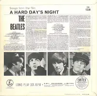 THE BEATLES A Hard Day’s Night Vinyl Record LP Parlophone 1964 3N/3N Matrix 3 GM/1 P