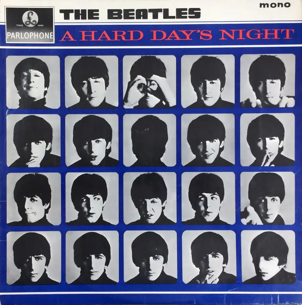 THE BEATLES A Hard Day’s Night Vinyl Record LP Parlophone 1964 3N/3N Matrix 3 GM/1 P