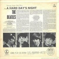 THE BEATLES A Hard Day's Night Vinyl Record LP Parlophone 1964 Original Mono 1st Pressing 3 HO/3 HH